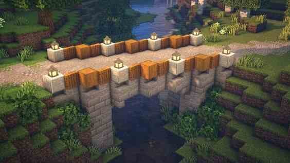 Cobblestone Bridge Minecraft 