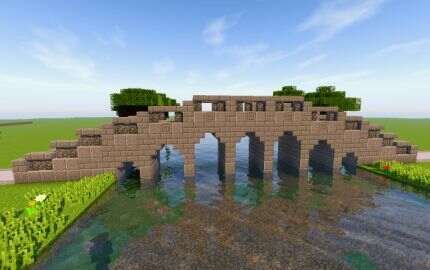 Cobblestone Bridge Minecraft 