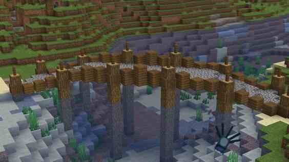 Cobblestone Bridge Minecraft 