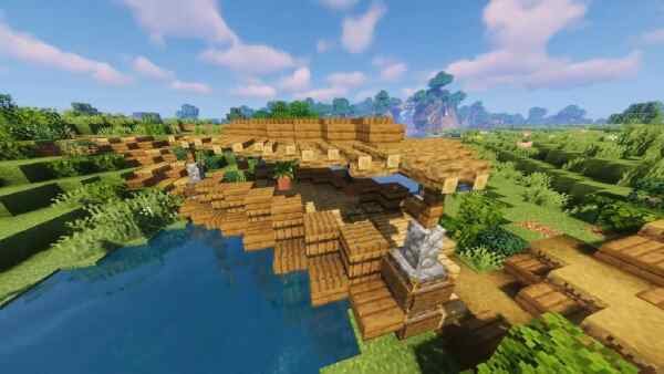 Minecraft Bridge Over Water