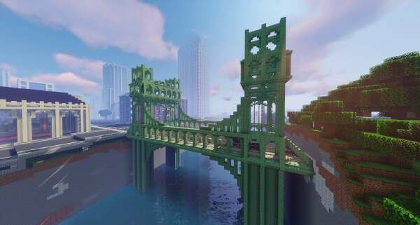 Minecraft suspension bridge 