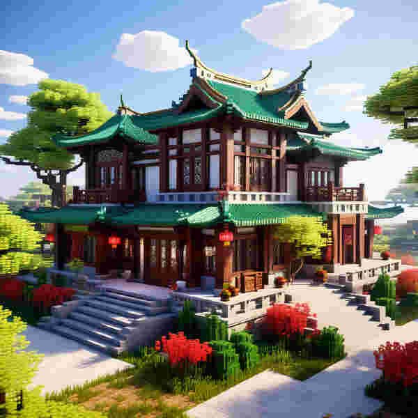 japanese style house minecraft